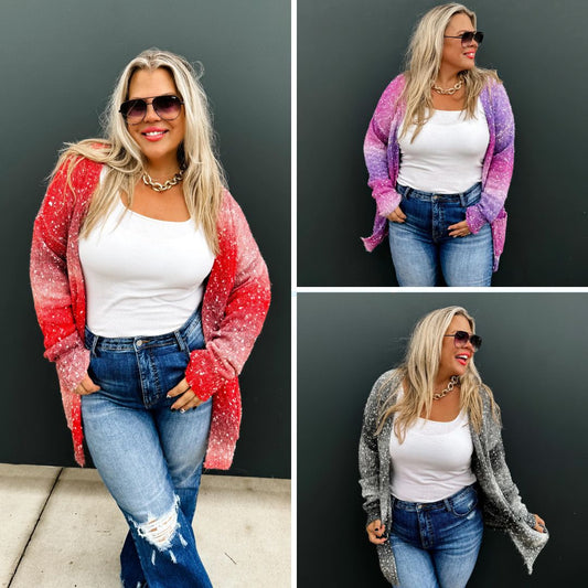 Starstruck Ombre Cardigan in Three Colors