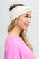 Velvet Twist Headband In Ivory