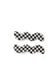 Wavy Clip Set in Checkered Black