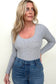 Fawnfit Ribbed Built-In Bra Long Sleeve Bodysuit - 4 COLORS!