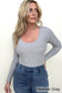 Fawnfit Ribbed Built-In Bra Long Sleeve Bodysuit - 4 COLORS!